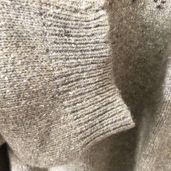 Garoche Vintage Men's Tan Argyle Quarter Botton Sweater Medium - Picture 6 of 10